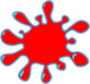 Red Splash Clip Art