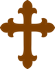 Brown Cross Clip Art