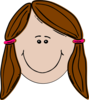 Brunette Teenager Clip Art