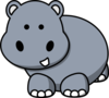 Side Hippo Clip Art