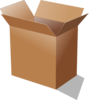 Open Cardboard Box Clip Art