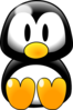 Penguin Sitting Clip Art