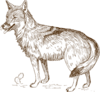 Wolf 9 Clip Art