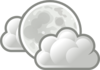 Weather Few Clouds Night Clip Art