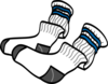 Athletic Crew Socks Clip Art