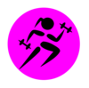 Runninggirl Weights 2 Clip Art