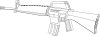 M16 Gun Clip Art