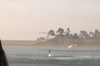 A Sea King Helicopter (uh-3h) Assigned To The Golden Gators Of Reserve Helicopter Combat Support Squadron Eighty Five (hc-85) Loads Bambi Buckets To Conduct Water Drops On Brush Fires In Support Of Fire Fighting Efforts Image