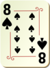 Ornamental Eight Of Spades Clip Art