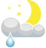 Rain At Night Clip Art