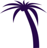 Purple Palm Clip Art