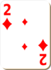 Two Of Diamonds Clip Art