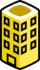 Yellow Building Clip Art