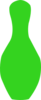 Green Bowling Pin Clip Art