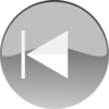 Windows Media Player Skip Back Button Grey Clip Art