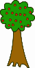 Tree With Fruits Clip Art