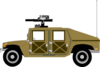 Humvee Sand Colours Clip Art