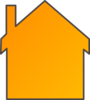 Orange House Clip Art