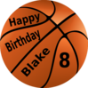 Happy Birthday Basketball Clip Art