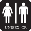 Unisex Restroom Sign Clip Art