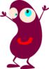 Maroon Bean Clip Art