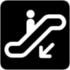 Escalator Down Clip Art