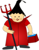 Devil With Fork Clip Art