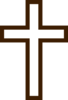 Brown Cross Clip Art