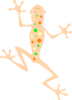 Orange Spotted Frog Clip Art