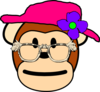 Grandma Monkey Clip Art