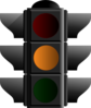 Amber Traffic Light 2 Clip Art