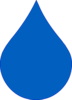 Blue Rain Drop Clip Art