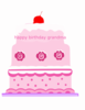 Happy Birthday Grandma 1 Clip Art