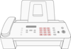 Modern Fax Machine Clip Art