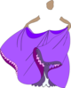 Princess Purple Dress No Face/body Clip Art