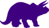 Purple Dino Clip Art