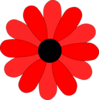 Red Gerbera Daisy Clip Art