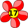 Counting Flower Clip Art