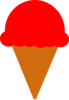 Ice Cream Silhouette  Clip Art