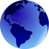 Blue Globe Clip Art