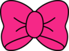 Magenta Bow Clip Art