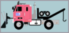 Tow Truck With Snow Plow Clip Art