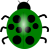 Green Ladybug Clip Art