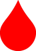 Red Rain Drop Clip Art