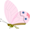 Pink Butterfly  Clip Art