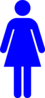 Blue Woman Clip Art