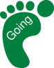 Going Green Footprint Left Clip Art