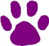 Purple Foot Print Clip Art