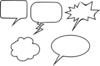 Speech Bubbles Clip Art