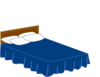 Blue Bed Clip Art